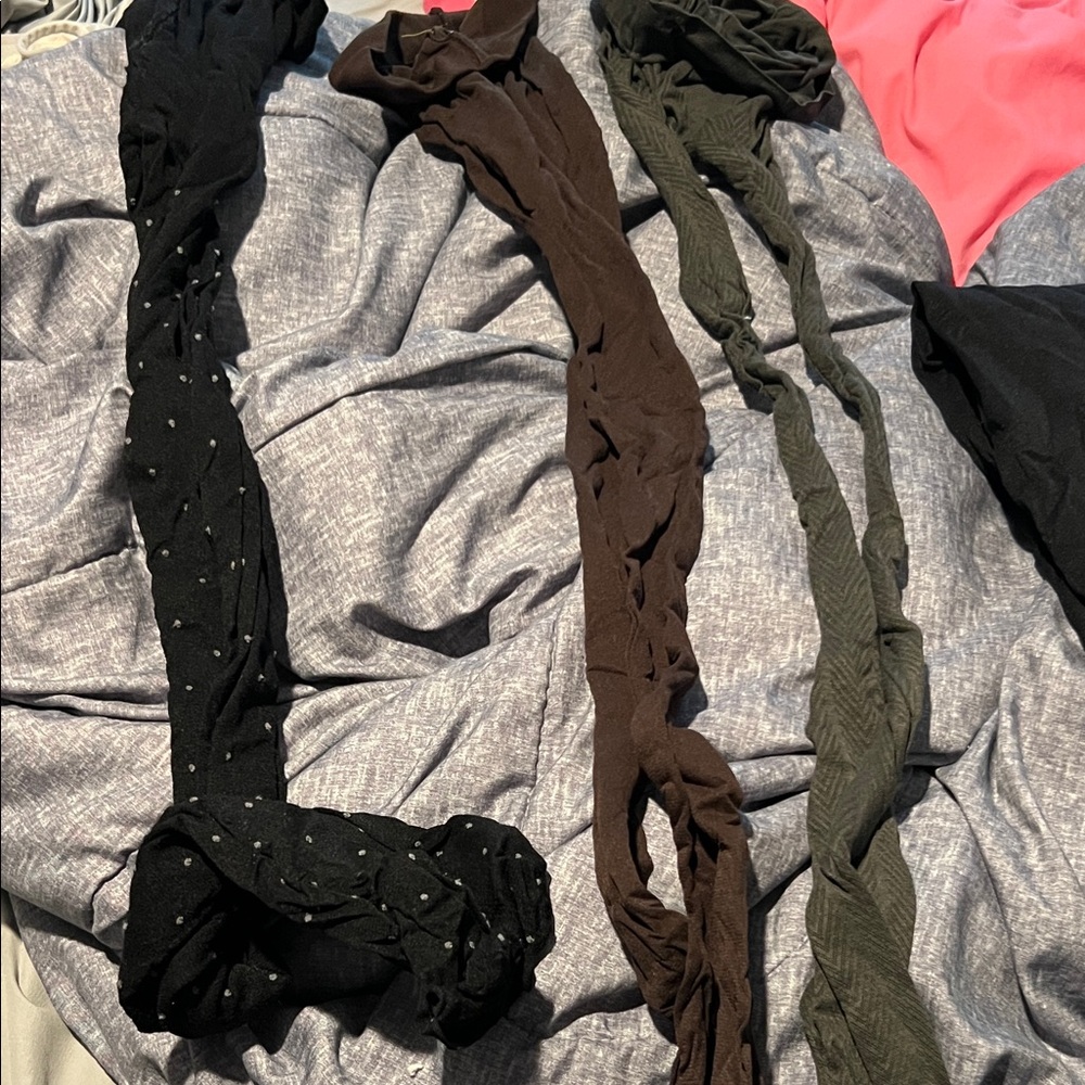 New York &‎ Company Black Textured Fabric pantyhose